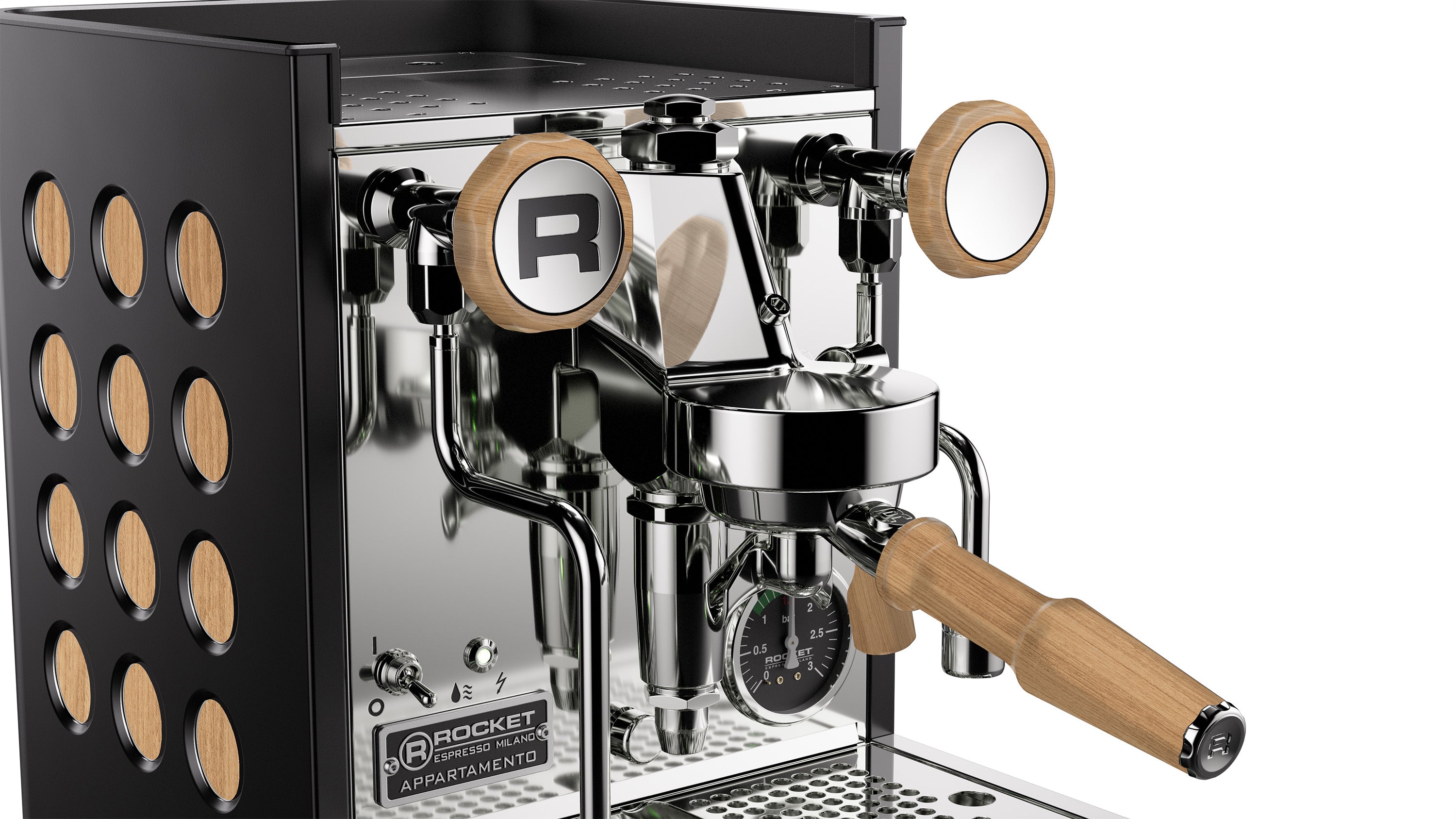 Rocket Espresso Appartamento TCA BLACK | WOOD – PRO Espresso
