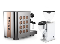 Rocket Espresso Appartamento TCA - New Steel/Copper + Faustino Chrome Grinder package offer