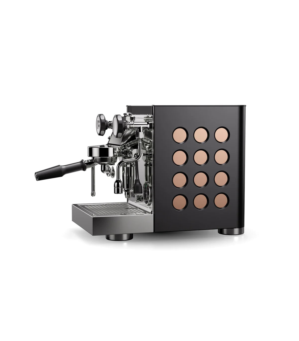 Rocket Espresso Appartamento TCA - New Black/Copper + Giannino Grinder Black package offer