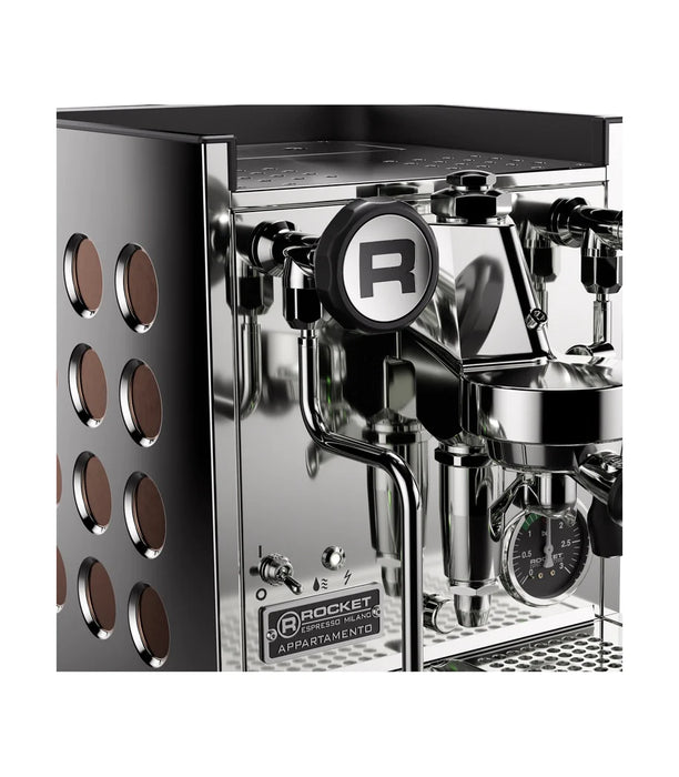 Rocket Espresso Appartamento TCA - New Steel/Copper + Faustino Chrome Grinder package offer