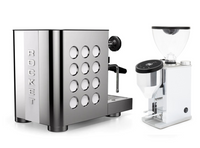 Rocket Espresso Appartamento TCA - New Steel/White + Faustino Chrome Grinder package offer